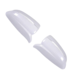 Gloss White Exterior Rearview Mirror Cover Trim